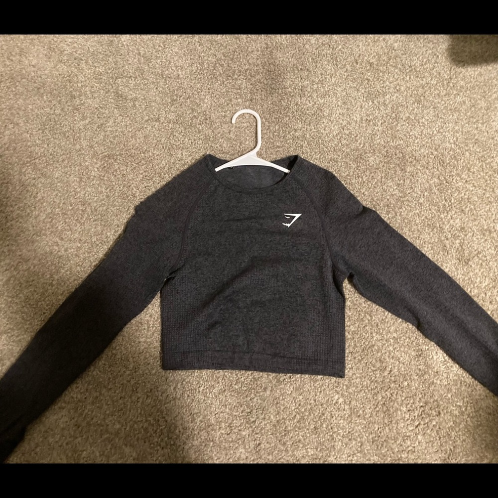 GYMSHARK long-sleeved workout crop top